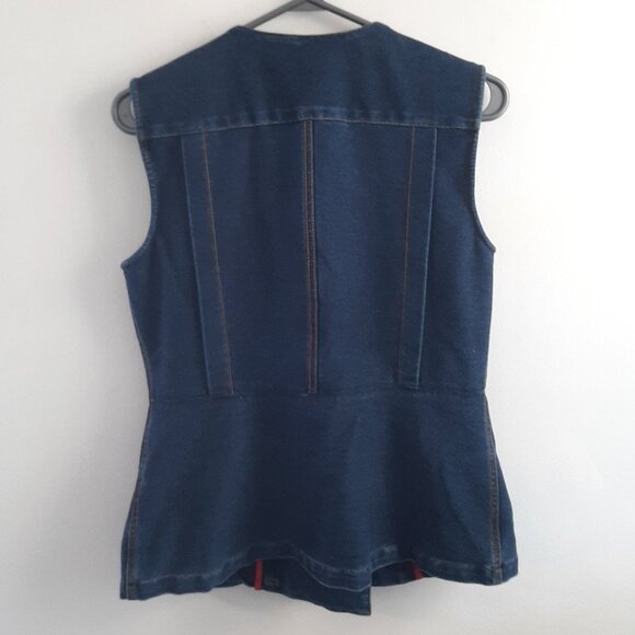 NYGUARD sleeveless vest Jacket Jeans For Woman Medium - Picture 10 of 10